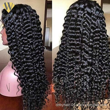 Deep Wave Closure Human Hair Lace Frontal 13x6 Lace Front Wig Pre Plucked Bleached Knots Wigs 13x4 Deep Wave Frontal Wig